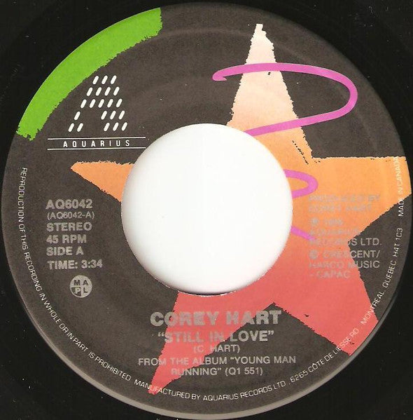 Corey Hart : Still In Love (7", Single)