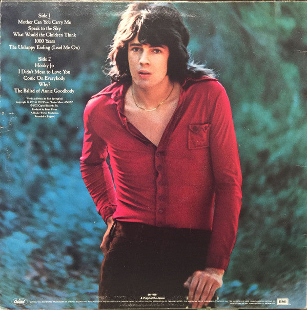 Rick Springfield : Beginnings (LP, RE)