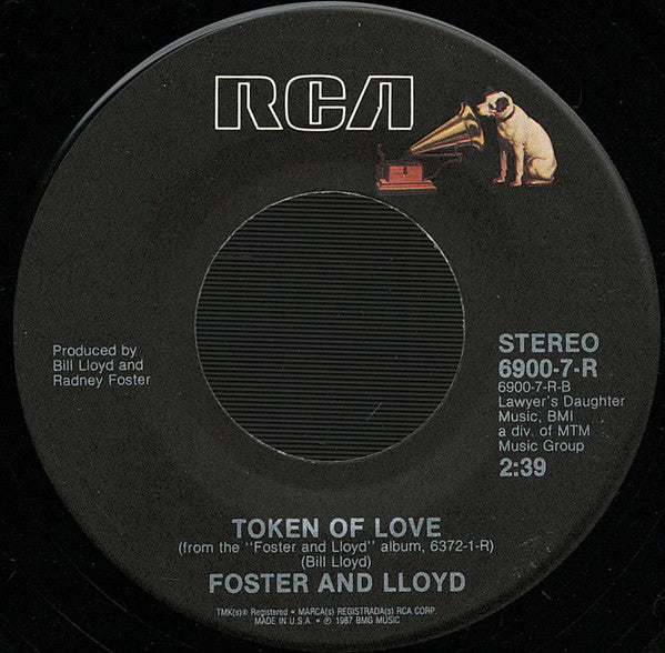 Foster And Lloyd : Texas In 1880 (7", Single)