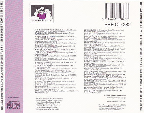 Dave Edmunds & Love Sculpture : The Dave Edmunds & Love Sculpture Singles A's & B's (CD, Comp)
