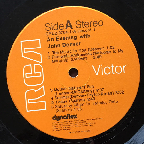 John Denver : An Evening With John Denver (2xLP, Album, Gat)