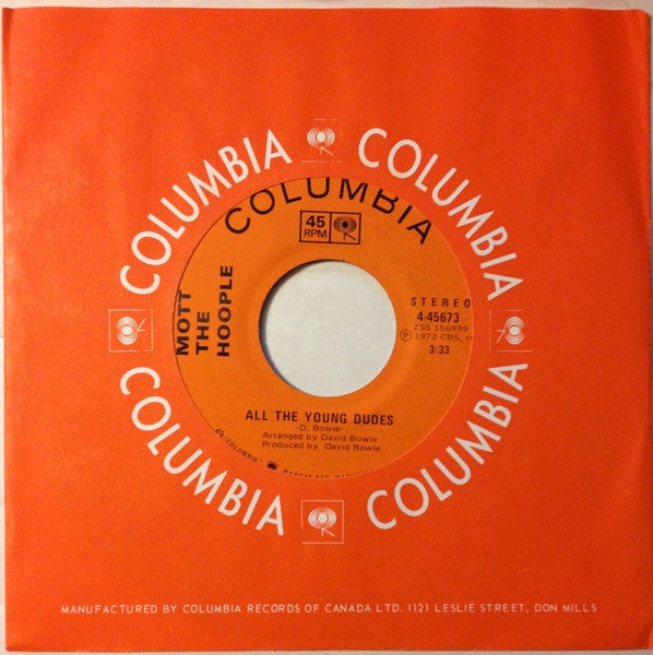 Mott The Hoople : All The Young Dudes (7")