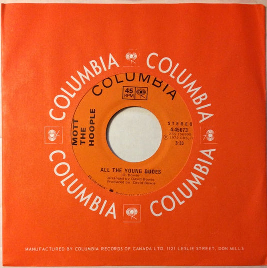 Mott The Hoople : All The Young Dudes (7")