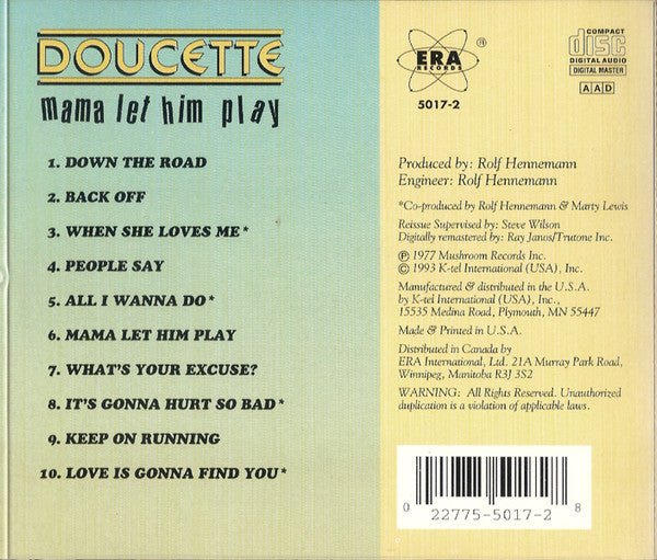 Doucette : Mama Let Him Play (CD, Album, RE)