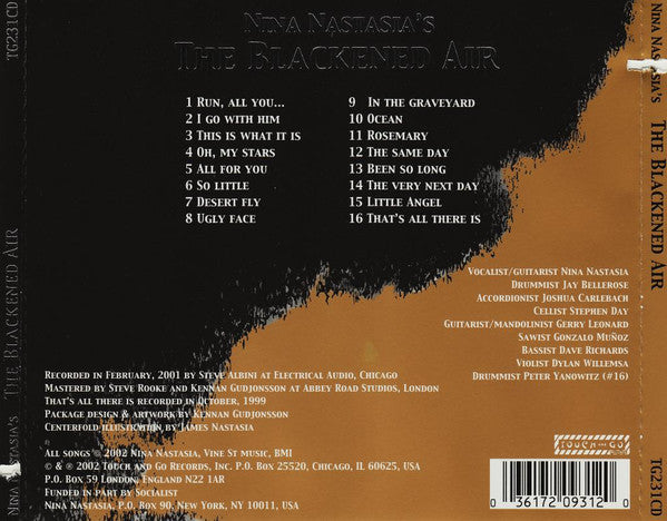 Nina Nastasia : The Blackened Air (CD, Album)