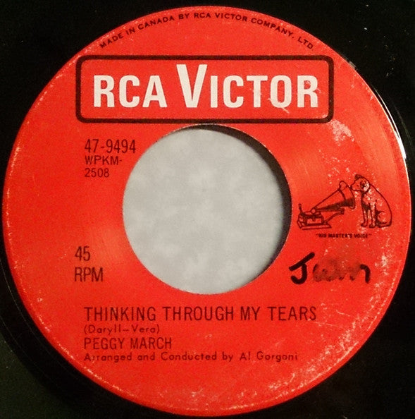 Peggy March : If You Loved Me (Soul Coaxing - Ame Caline) / Thinking Through My Tears (7", Single)