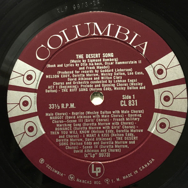 Nelson Eddy, Doretta Morrow : The Desert Song (LP, Mono, RE)