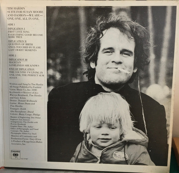 Tim Hardin : Suite For Susan Moore And Damion - We Are - One, One, All In One (LP, Album, Gat)
