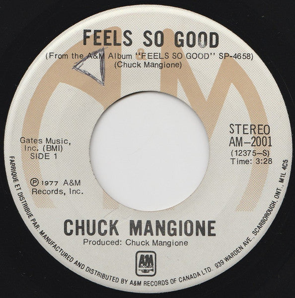 Chuck Mangione : Feels So Good (7", Single)