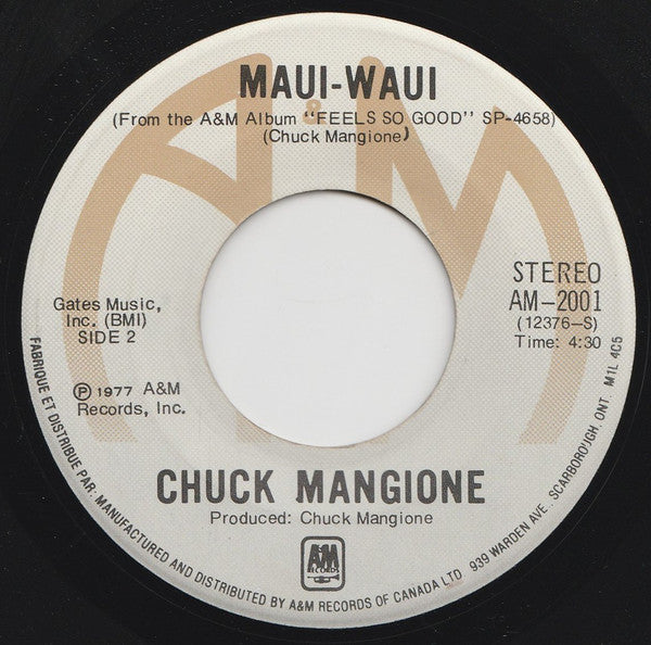Chuck Mangione : Feels So Good (7", Single)