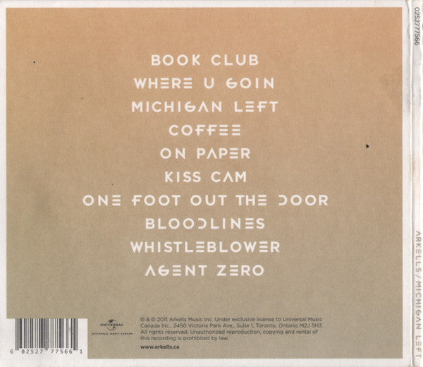 Arkells : Michigan Left (CD)
