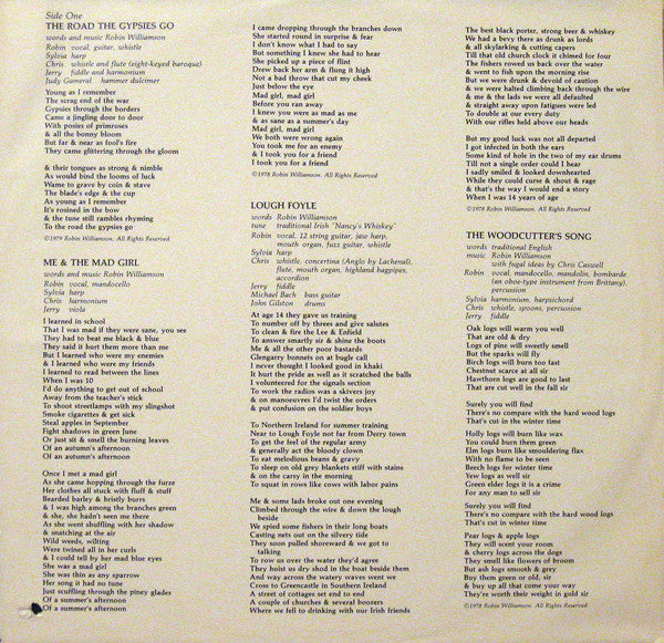 Robin Williamson & His Merry Band : A Glint At The Kindling (LP, Album)