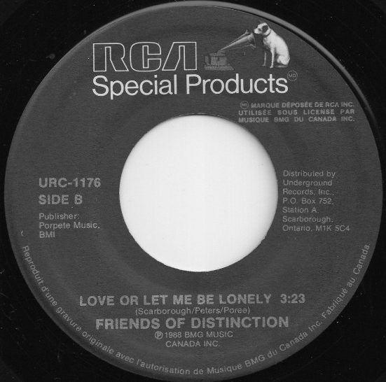 Johnny Restivo / Friends Of Distinction* : The Shape I'm In / Love Or Let Me Be Lonely (7")