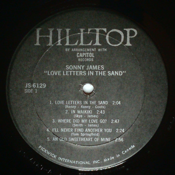 Sonny James : Love Letters In The Sand (LP, Comp)