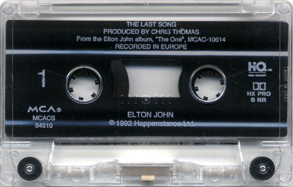 Elton John : The Last Song (Cass, Single, Dol)
