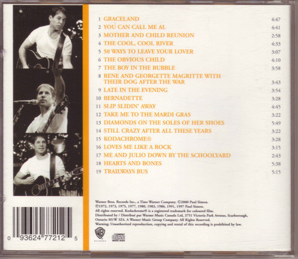 Paul Simon : Greatest Hits - Shining Like A National Guitar (CD, Comp)