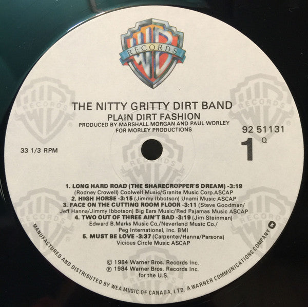 Nitty Gritty Dirt Band : Plain Dirt Fashion (LP, Album)