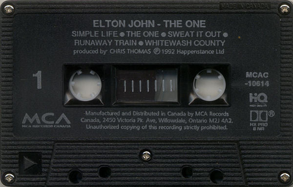 Elton John : The One (Cass, Album)