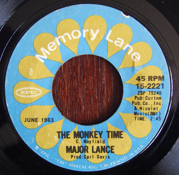 Major Lance : Um, Um, Um, Um, Um, Um / The Monkey Time (7", Single, RE)