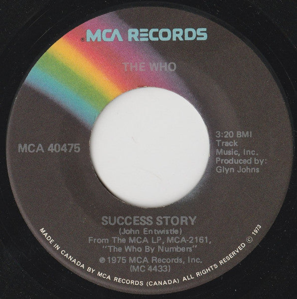 The Who : Squeeze Box / Success Story (7")