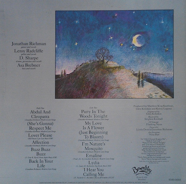 Jonathan Richman & The Modern Lovers : Back In Your Life (LP, Album)
