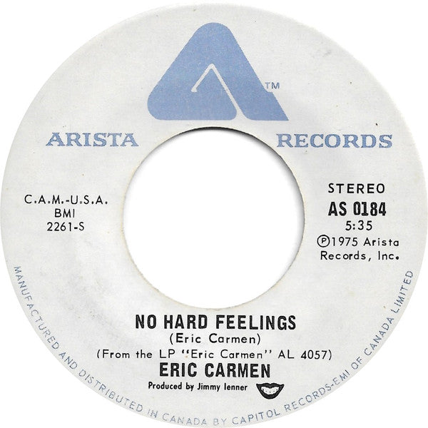 Eric Carmen : Never Gonna Fall In Love Again / No Hard Feelings (7", Single)