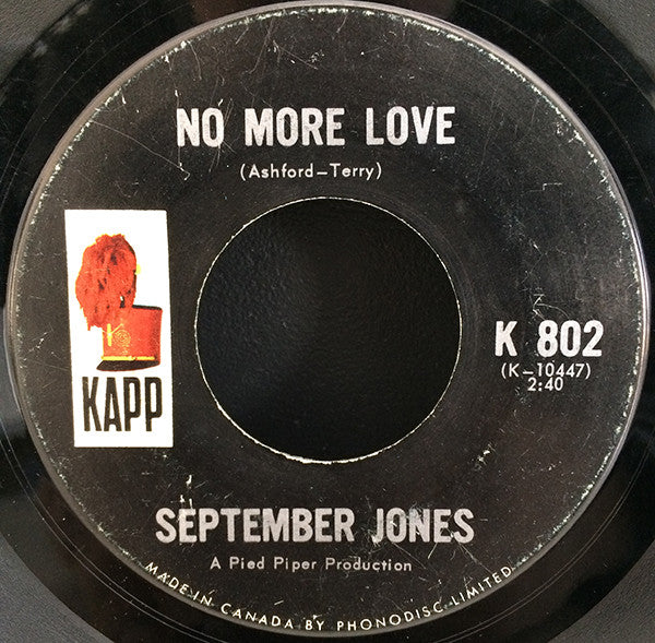 September Jones : I'm Coming Home (7")