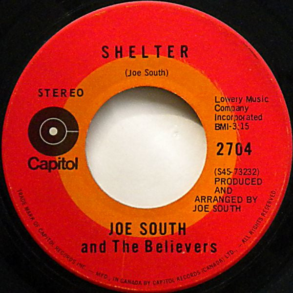 Joe South And The Believers : Walk A Mile In My Shoes (7", Single)