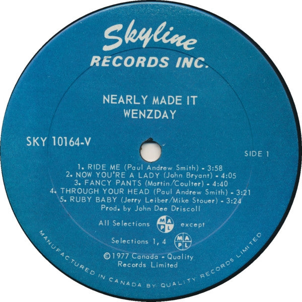 Wednesday (3) : Nearly Made It (LP, Album)