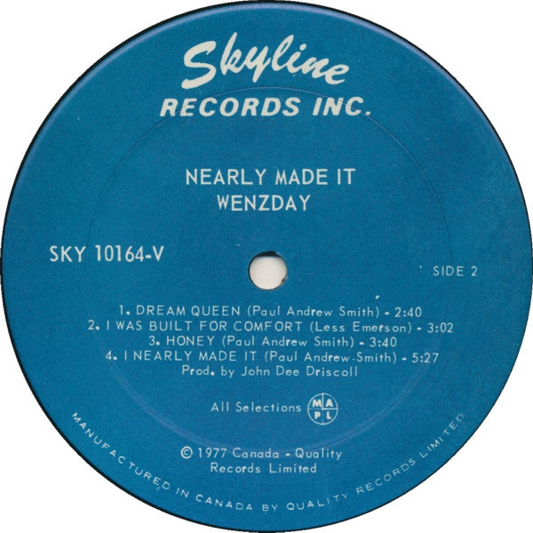 Wednesday (3) : Nearly Made It (LP, Album)