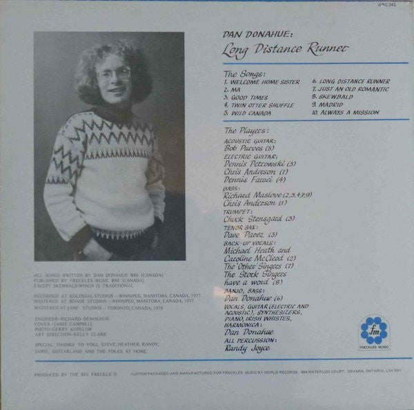 Dan Donahue : Long Distance Runner (LP, Album)