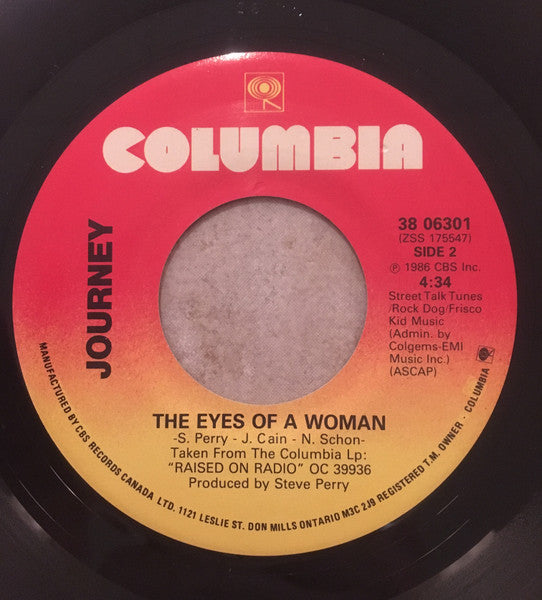 Journey : I'll Be Alright Without You (Hot Mix) (7", Single)