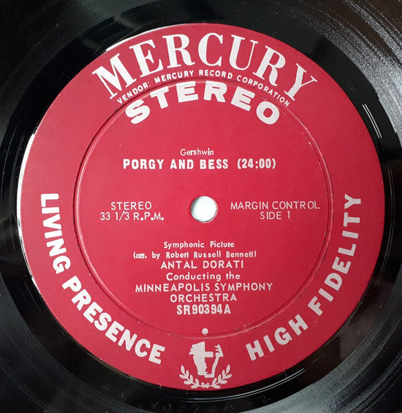 Gershwin*, Minneapolis Symphony Orchestra, Antal Dorati / Gould*, Eastman-Rochester Orchestra, Howard Hanson : Porgy And Bess (A Symphonic Picture) / Latin-American Symphonette (LP, Comp, RE, Ele)