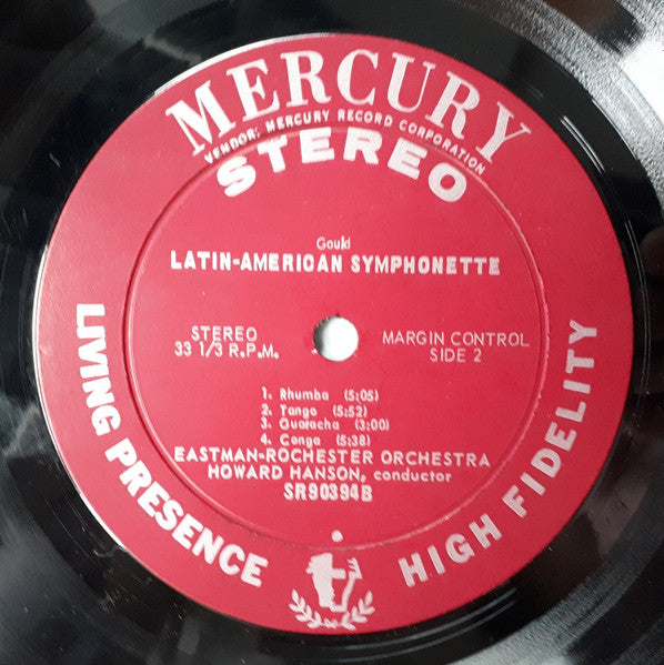 Gershwin*, Minneapolis Symphony Orchestra, Antal Dorati / Gould*, Eastman-Rochester Orchestra, Howard Hanson : Porgy And Bess (A Symphonic Picture) / Latin-American Symphonette (LP, Comp, RE, Ele)