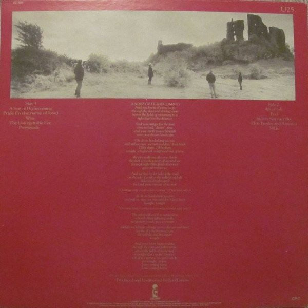 U2 : The Unforgettable Fire (LP, Album, Club)