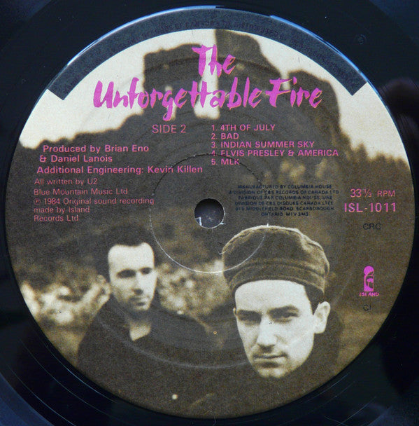 U2 : The Unforgettable Fire (LP, Album, Club)