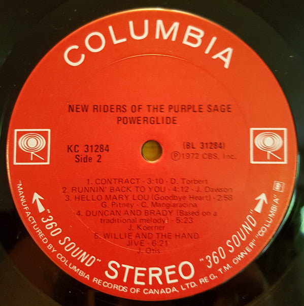 New Riders Of The Purple Sage : Powerglide (LP, Album)