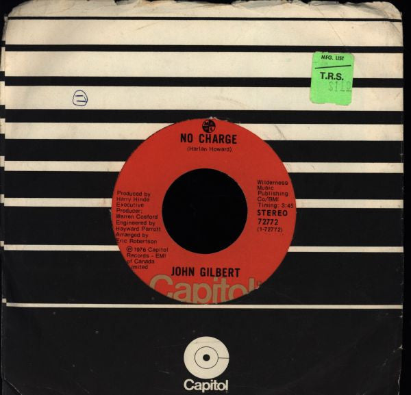 John Gilbert (7) : No Charge (7", Single)