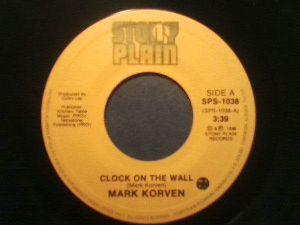 Mark Korven : Clock On The Wall / Be Bop Tonight (7")