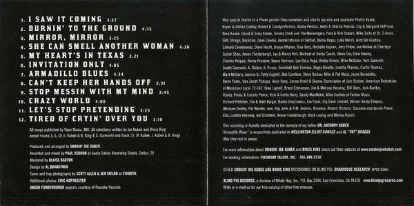Smokin' Joe Kubek And Bnois King : Show Me The Money (CD, Album)