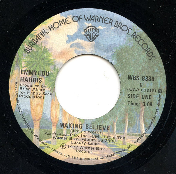 Emmylou Harris : Making Believe (7")