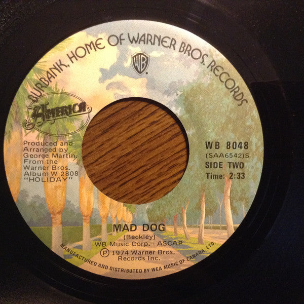 America (2) : Lonely People (7", Single)