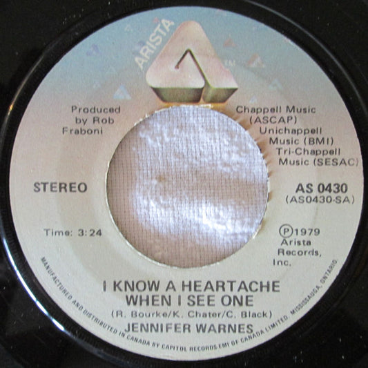 Jennifer Warnes : I Know A Heartache When I See One (7")