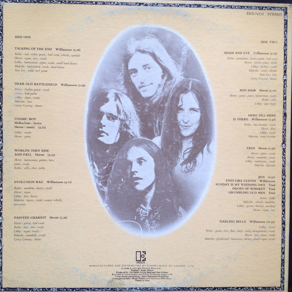The Incredible String Band : Liquid Acrobat As Regards The Air (LP, Album, Gat)
