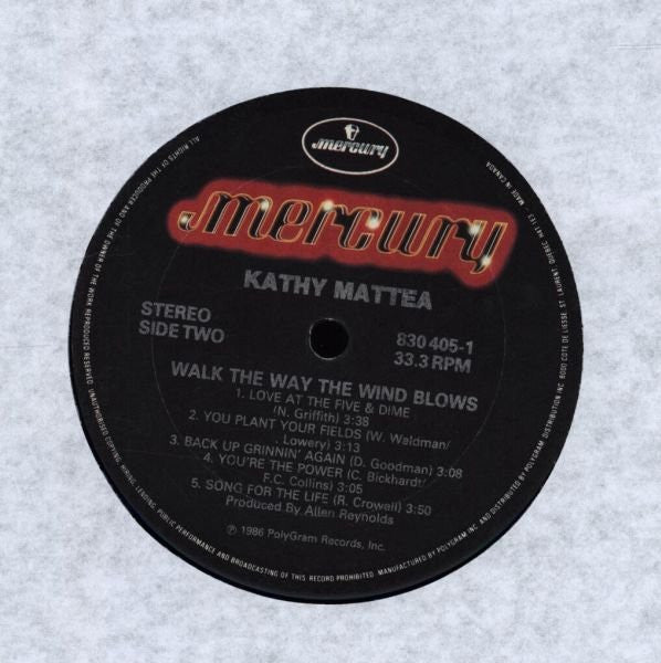 Kathy Mattea : Walk The Way The Wind Blows (LP)