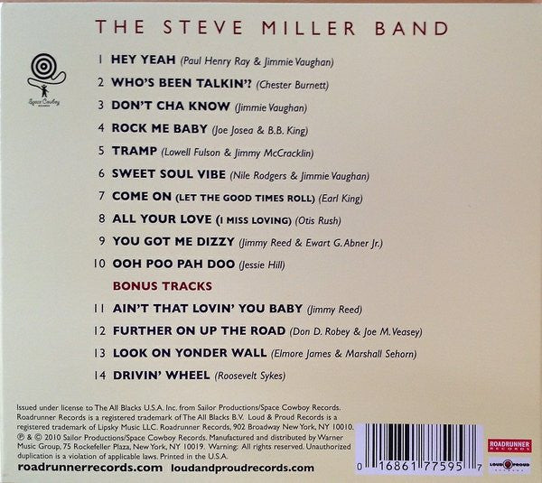 Steve Miller Band : Bingo! (CD, Album, Gat)