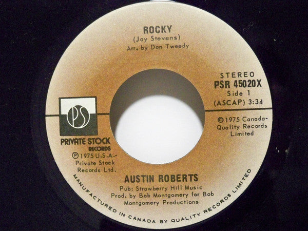 Austin Roberts : Rocky (7", Single)