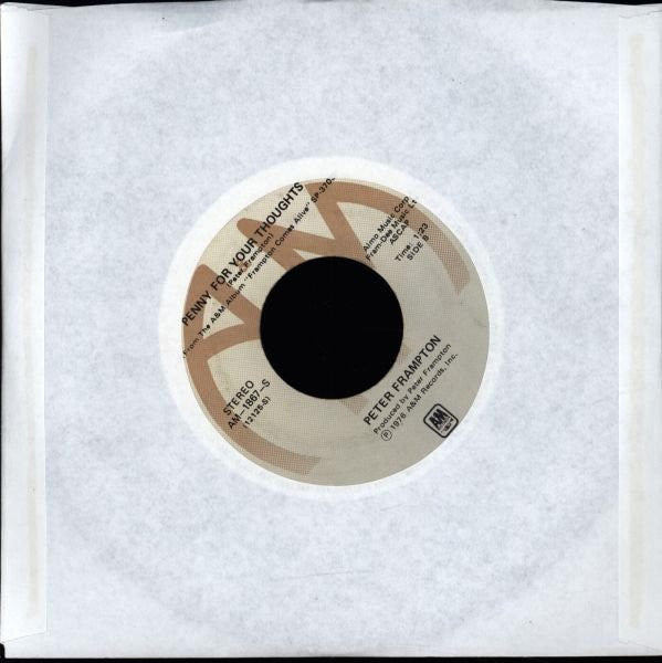 Peter Frampton : Do You Feel Like We Do (7", Single)