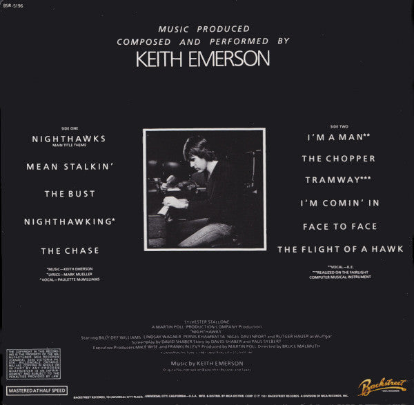 Keith Emerson : Nighthawks (Original Soundtrack) (LP, Album)