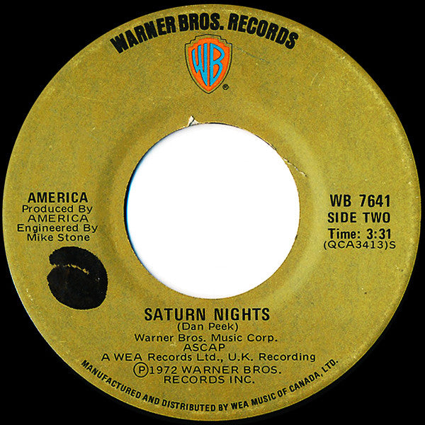America (2) : Ventura Highway (7", Single)